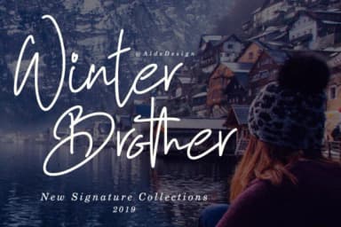 Winter Brother Font by aldedesign — Script Handwritten Font — thumbnail 1
