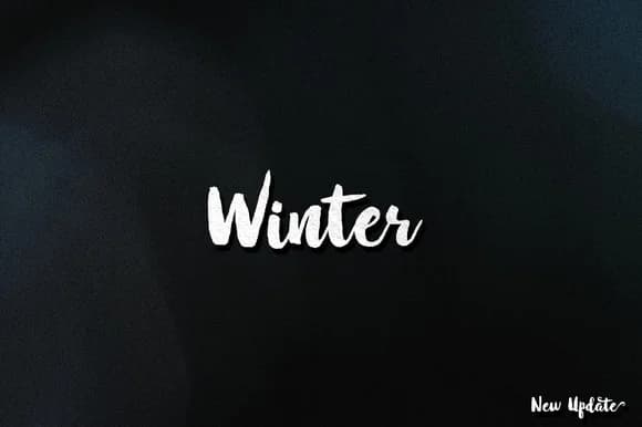 Winter Brush Font by barland — Script Handwritten Font