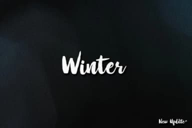 Winter Brush Font by barland — Script Handwritten Font — thumbnail 1