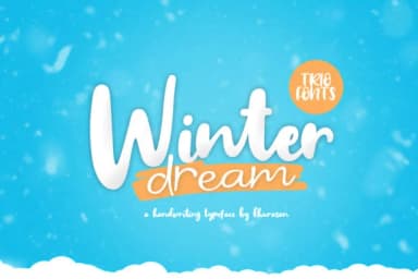 Winter Dream Trio Font by Khurasan — Script Handwritten Font — thumbnail 1