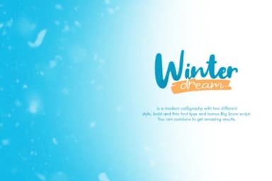 Winter Dream Trio Font by Khurasan — Script Handwritten Font — thumbnail 2