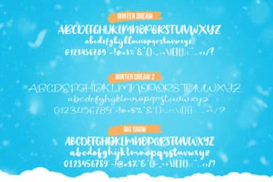 Winter Dream Trio Font by Khurasan — Script Handwritten Font — thumbnail 9