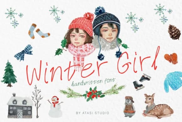 Winter Girl Font by atasistudio — Script Handwritten Font