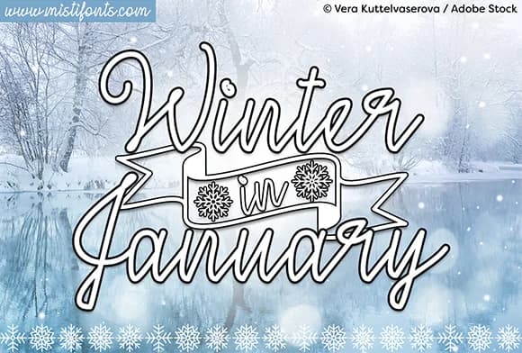 Winter in January Font by Misti — Script Handwritten Font