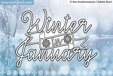 Winter in January Font by Misti — Script Handwritten Font — thumbnail 1