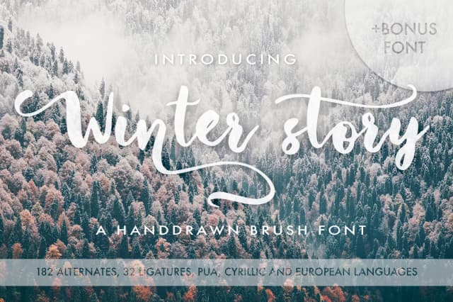 Winter Story Font by Red Ink — Script Handwritten Font