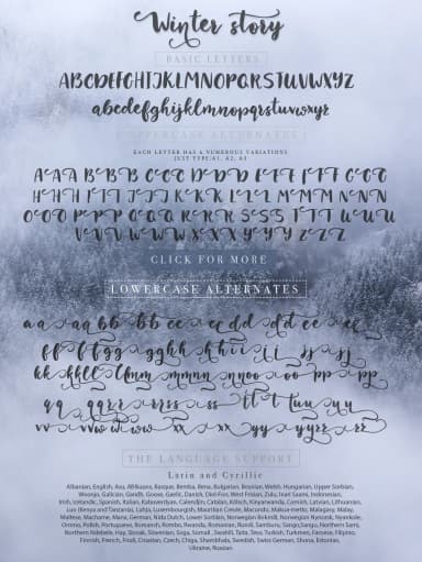 Winter Story Font by Red Ink — Script Handwritten Font — thumbnail 3