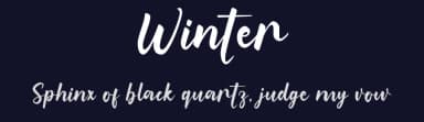 Winter by Graphix Line Studio — Script Handwritten Font — thumbnail 2