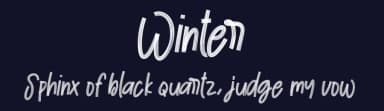 Winter by Andi Moz — Script Handwritten Font — thumbnail 2