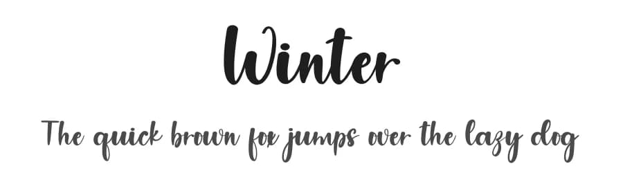 Winter by PiPi Creative STUDIO — Script Handwritten Font