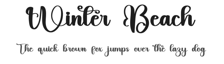 Winter Beach by Inermedia Studio — Script Handwritten Font