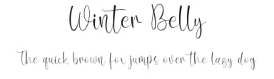 Winter Belly by Forberas Club — Script Handwritten Font — thumbnail 1