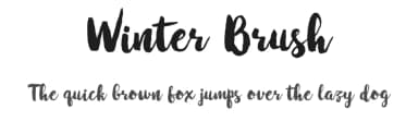 Winter Brush by Barland — Script Handwritten Font — thumbnail 1