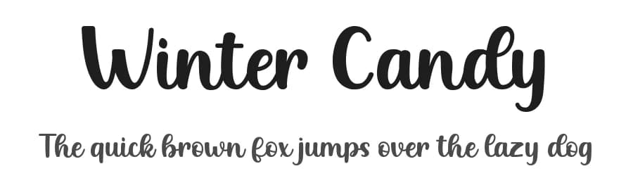 Winter Candy by Manjali Studio — Script Handwritten Font