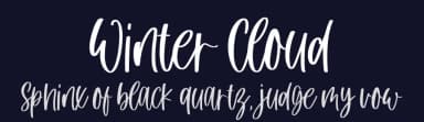 Winter Cloud by Fikryal studio — Script Handwritten Font — thumbnail 2