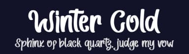 Winter Cold by Alif Ryan Zulfikar — Script Handwritten Font — thumbnail 2