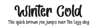 Winter Cold by Alif Ryan Zulfikar — Script Handwritten Font — thumbnail 1