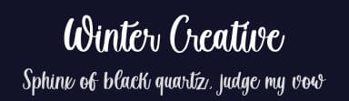 Winter Creative by Fikryal studio — Script Handwritten Font — thumbnail 2