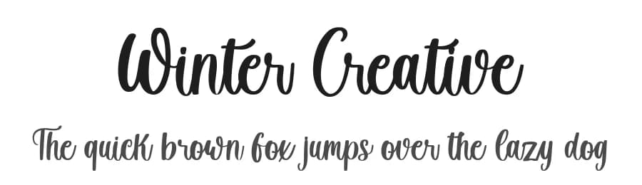 Winter Creative by Fikryal studio — Script Handwritten Font