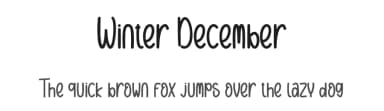 Winter December by Scratchones — Script Handwritten Font — thumbnail 1