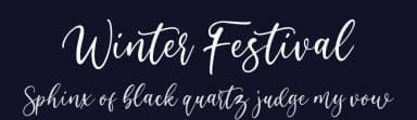 Winter Festival by Sronstudio — Script Handwritten Font — thumbnail 2