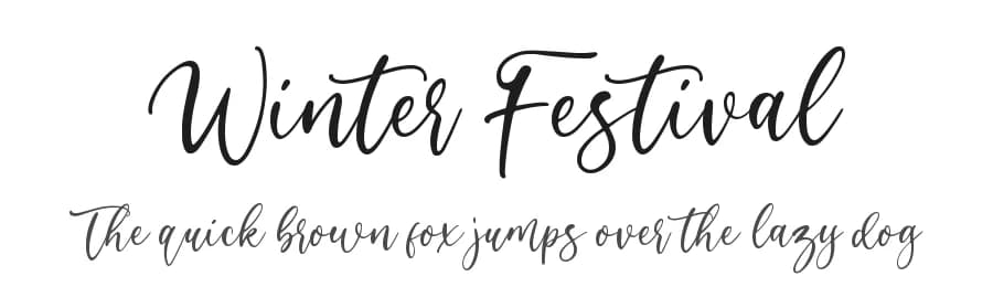 Winter Festival by Sronstudio — Script Handwritten Font