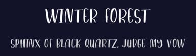 Winter Forest by Brithos Type — Script Handwritten Font — thumbnail 2