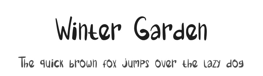Winter Garden by Booga Letter — Script Handwritten Font