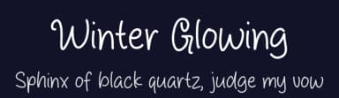 Winter Glowing by Origin Type — Script Handwritten Font — thumbnail 2