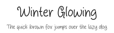 Winter Glowing by Origin Type — Script Handwritten Font — thumbnail 1