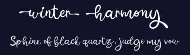 Winter Harmony by Attype Studio — Script Handwritten Font — thumbnail 2