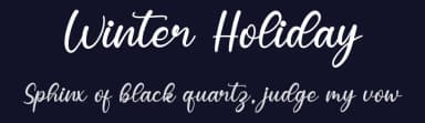 Winter Holiday by Nirmala Creative — Script Handwritten Font — thumbnail 2