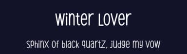 Winter Lover by Scratchones — Script Handwritten Font — thumbnail 2