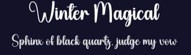Winter Magical by Scratchones — Script Handwritten Font — thumbnail 2