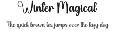 Winter Magical by Scratchones — Script Handwritten Font — thumbnail 1