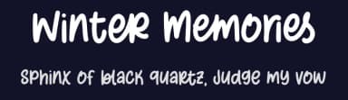 Winter Memories by Alpaprana Studio — Script Handwritten Font — thumbnail 2