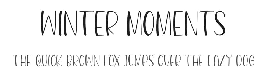Winter Moments by Fillo Graphic — Script Handwritten Font
