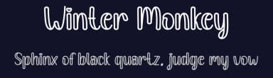 Winter Monkey by Andi Moz — Script Handwritten Font — thumbnail 2