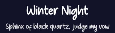 Winter Night by Alvaro Ariel — Script Handwritten Font — thumbnail 2