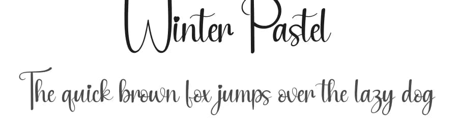 Winter Pastel by Andi Moz — Script Handwritten Font