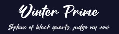 Winter Prime by Khurasan — Script Handwritten Font — thumbnail 2