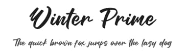 Winter Prime by Khurasan — Script Handwritten Font — thumbnail 1