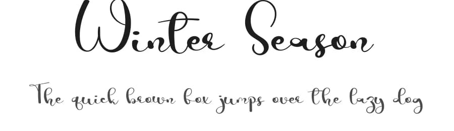 Winter Season by Erik Studio — Script Handwritten Font
