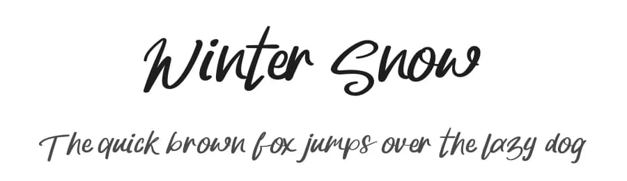 Winter Snow by Katrin Studio — Script Handwritten Font