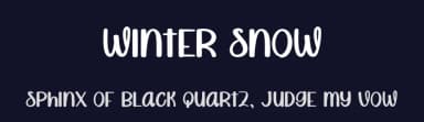 Winter Snow by Andi Moz — Script Handwritten Font — thumbnail 2