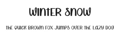 Winter Snow by Andi Moz — Script Handwritten Font — thumbnail 1