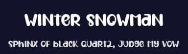 Winter Snowman by Andi Moz — Script Handwritten Font — thumbnail 2