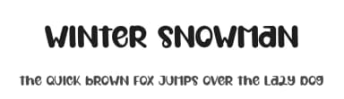 Winter Snowman by Andi Moz — Script Handwritten Font — thumbnail 1