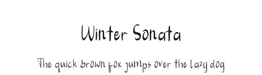 Winter Sonata by Phantom Studio — Script Handwritten Font