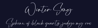 Winter Song by Moove Studio — Script Handwritten Font — thumbnail 2
